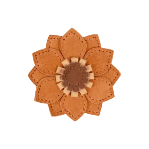 Zaza Fields Hairclip | Sunflower | Caramel Nubuck